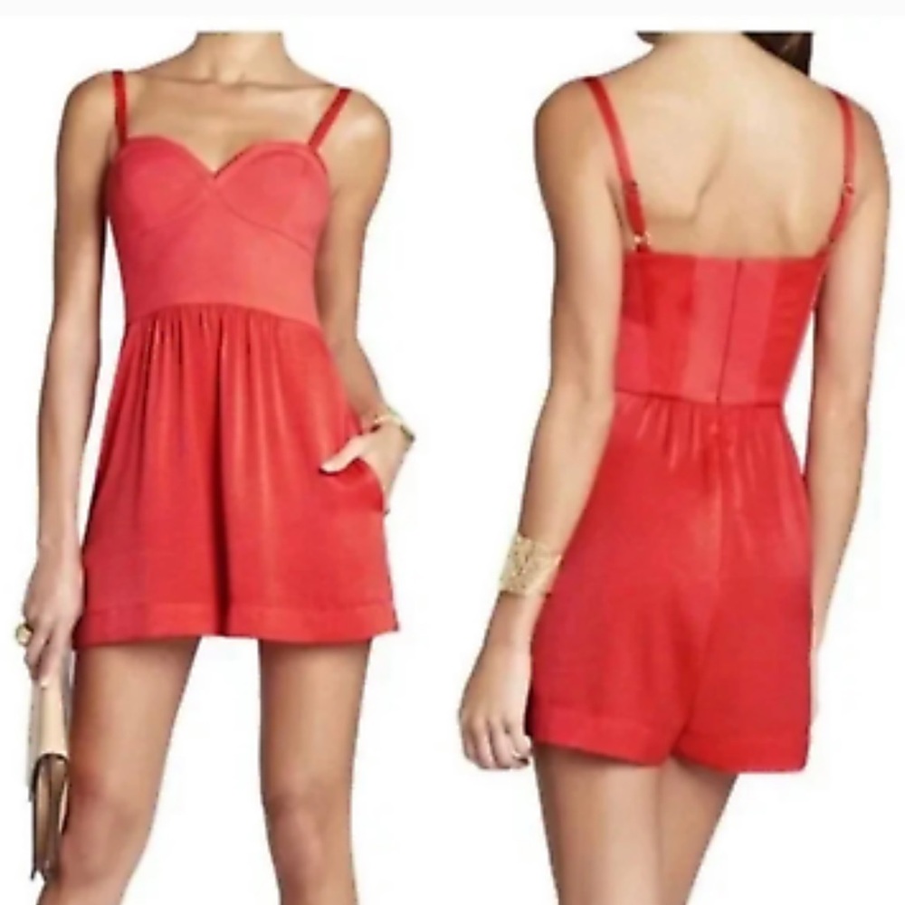 BCBG Maxiaria bustier short romper